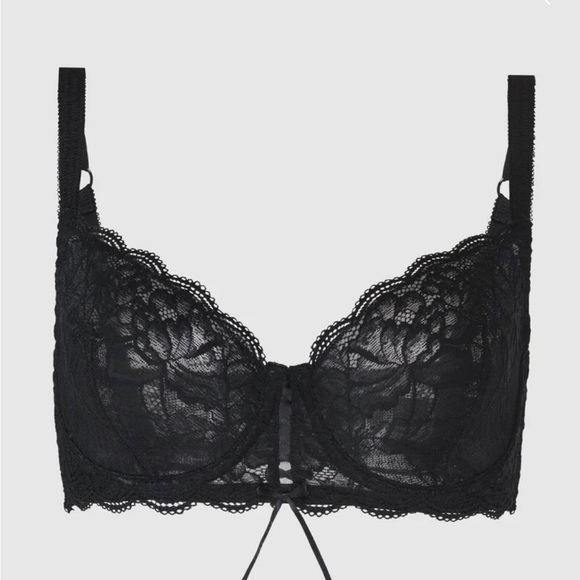 Fredricks of Hollywood black lace bra - Picture 3 of 8